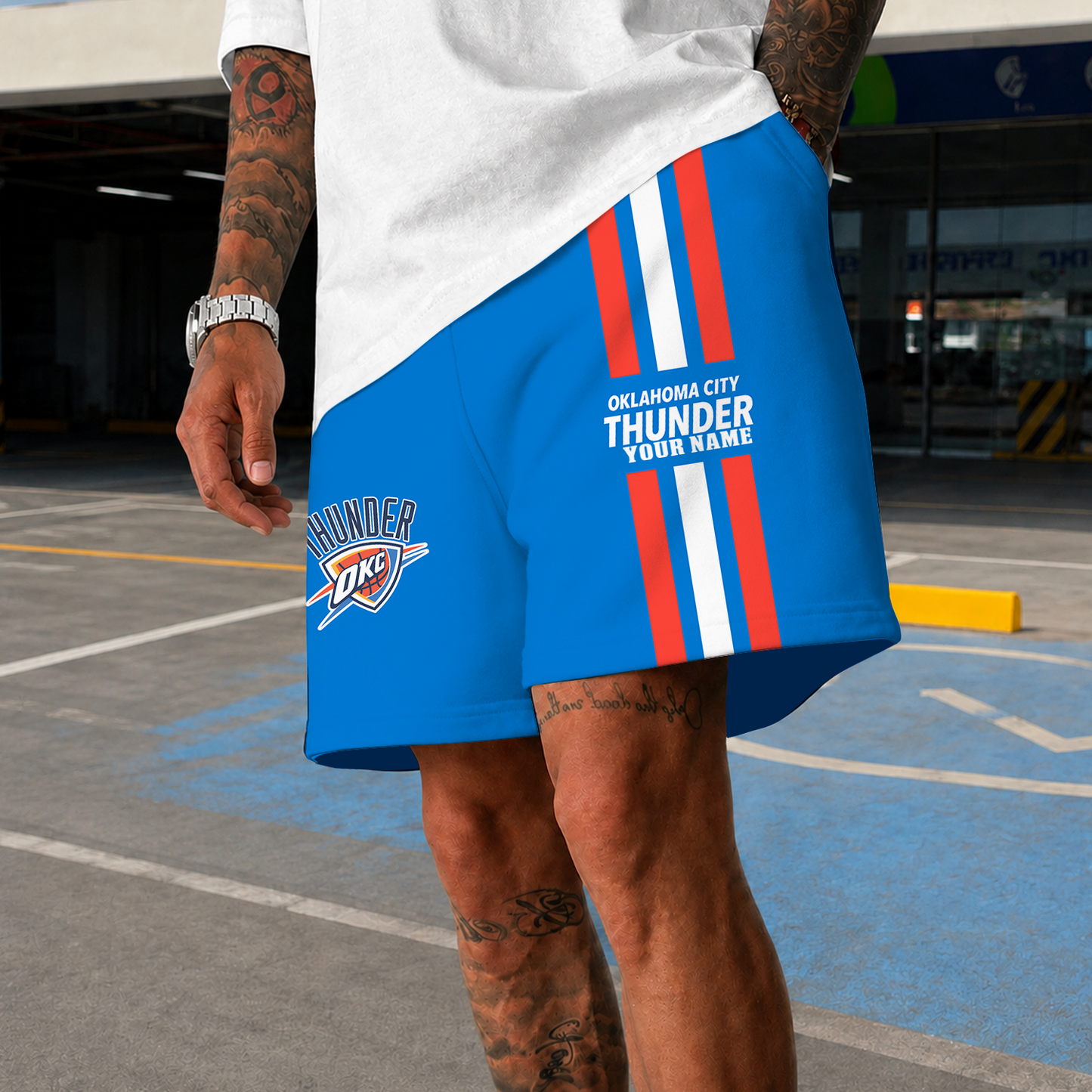[HOT DEAL] NEW CUSTOMIZED NBA01 OCT OKLAHOMA CITY THUNDER SHORT PANTS