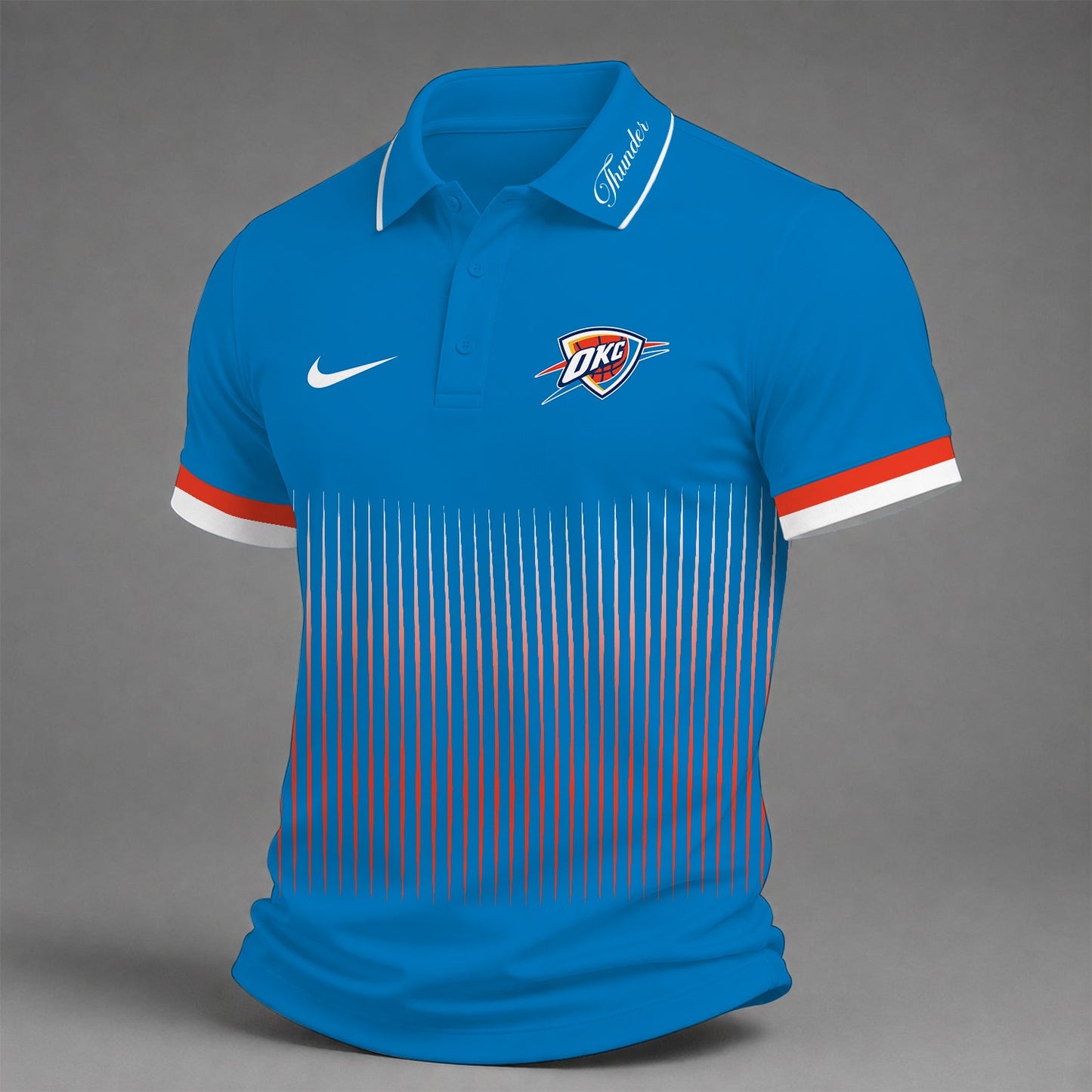 [HOT DEAL] NEW CUSTOMIZED NBA01 OCT OKLAHOMA CITY THUNDER POLO SHIRT