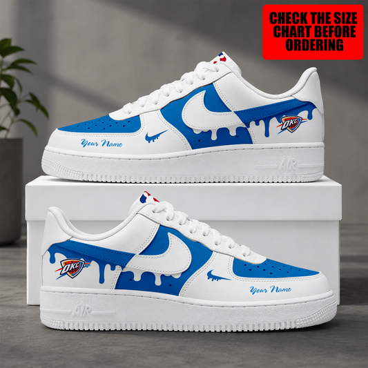 [HOT DEAL] NEW CUSTOMIZED NBA01 OCT OKLAHOMA CITY THUNDER AF1 SHOES
