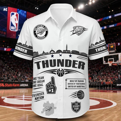 [HOT DEAL] NEW CUSTOMIZED NBA01 OCT OKLAHOMA CITY THUNDER UNISEX HAWAIIAN SHIRT