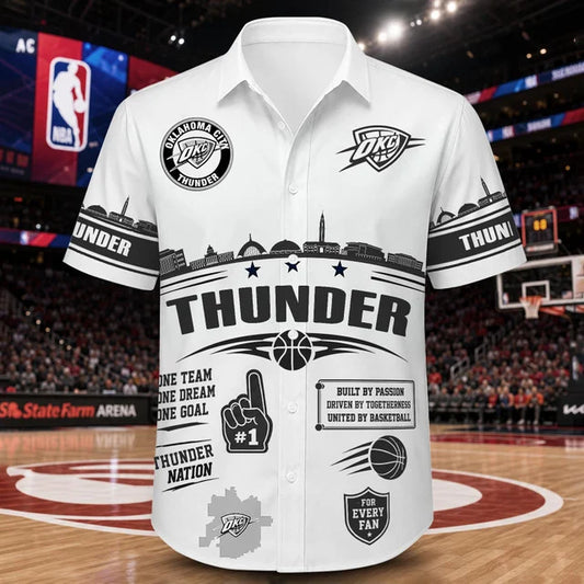 [HOT DEAL] NEW CUSTOMIZED NBA01 OCT OKLAHOMA CITY THUNDER UNISEX HAWAIIAN SHIRT