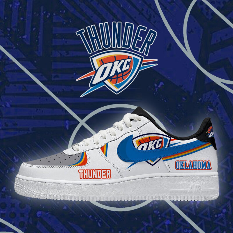 [HOT DEAL] NEW CUSTOMIZED NBA01 OCT OKLAHOMA CITY THUNDER AF1 SHOES