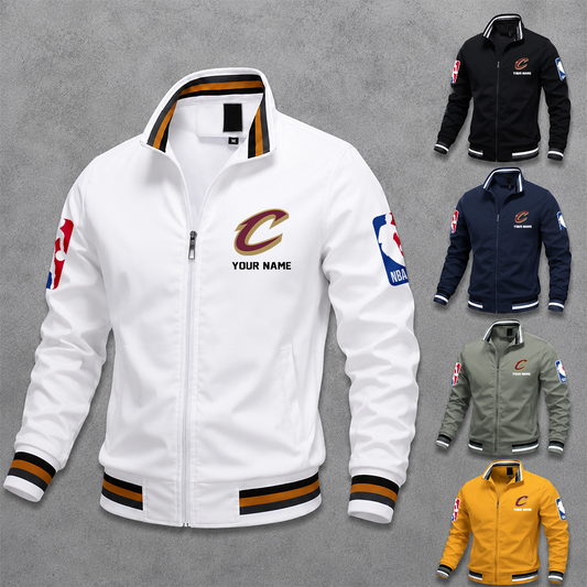 [HOT DEAL] NEW CUSTOMIZED NBA02 CCA CLEVELAND CAVALIERS MULTICOLOR MEN'S CASUAL JACKET