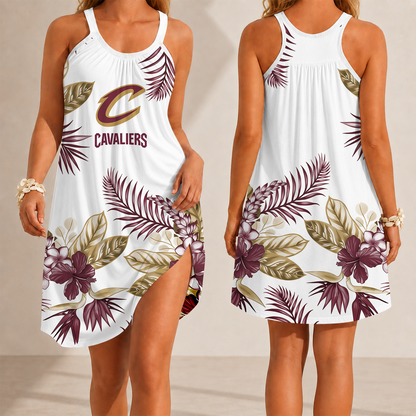 [HOT DEAL] NEW CUSTOMIZED NBA02 CCA CLEVELAND CAVALIERS CAMISOLE DRESS