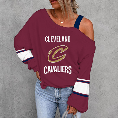 [HOT DEAL] NEW CUSTOMIZED NBA02 CCA CLEVELAND CAVALIERS DROP SHOULDER SWEATSHIRT