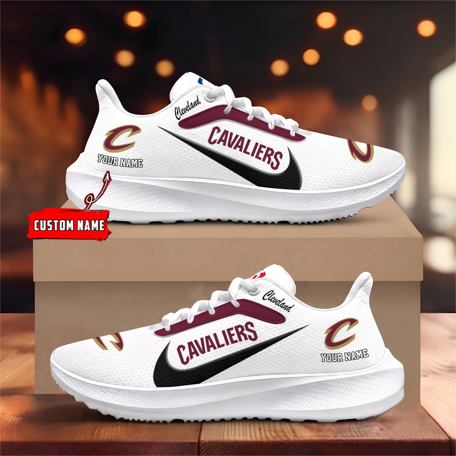 [HOT DEAL] NEW CUSTOMIZED NBA02 CCA CLEVELAND CAVALIERS ROAD RUNNING SHOES