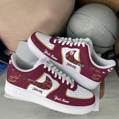 [HOT DEAL] NEW CUSTOMIZED NBA02 CCA CLEVELAND CAVALIERS AF1 SHOES