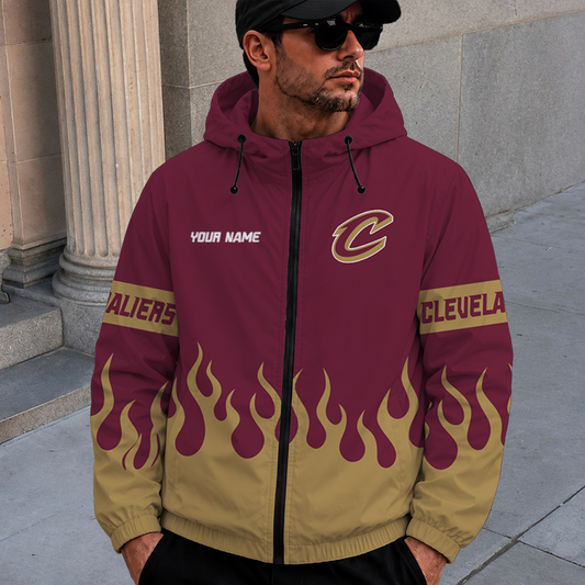 [HOT DEAL] NEW CUSTOMIZED NBA02 CCA CLEVELAND CAVALIERS WINDBREAKER JACKET