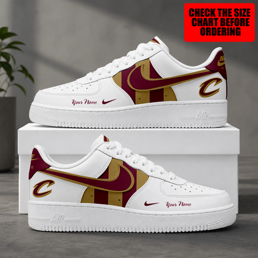 [HOT DEAL] NEW CUSTOMIZED NBA02 CCA CLEVELAND CAVALIERS AF1 SHOES
