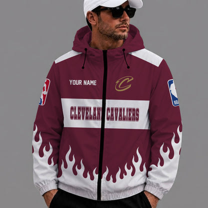 [HOT DEAL] NEW CUSTOMIZED NBA02 CCA CLEVELAND CAVALIERS WINDBREAKER JACKET