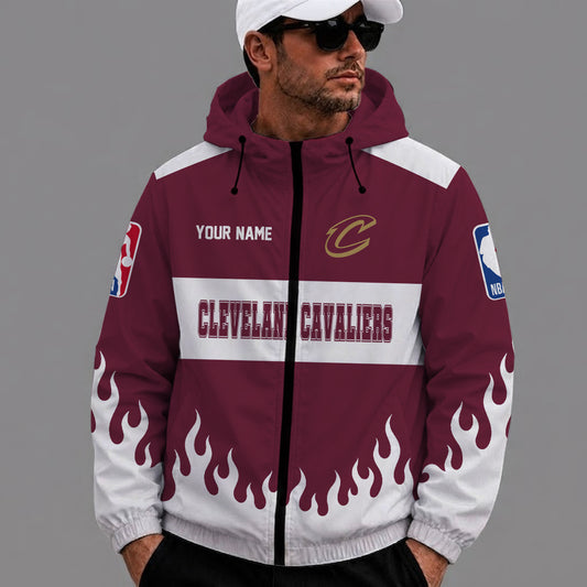 [HOT DEAL] NEW CUSTOMIZED NBA02 CCA CLEVELAND CAVALIERS WINDBREAKER JACKET