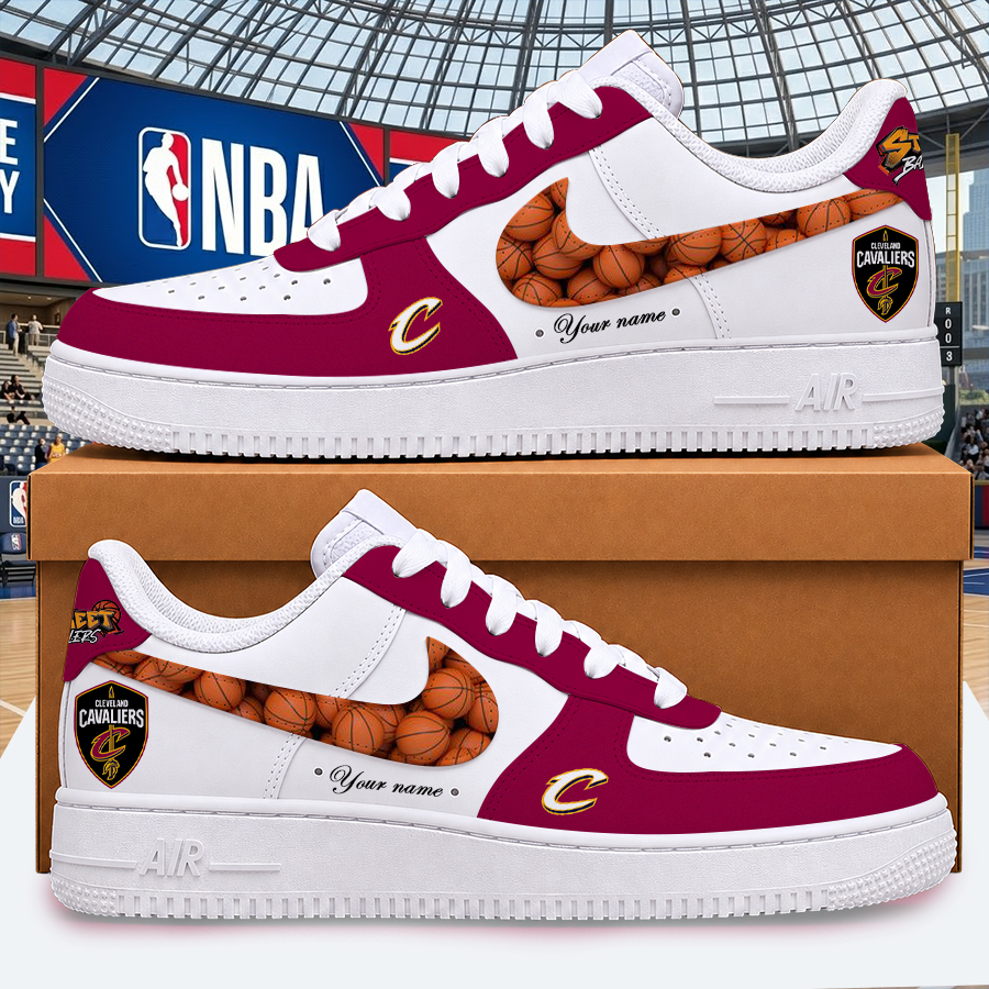 [HOT DEAL] NEW CUSTOMIZED NBA02 CCA CLEVELAND CAVALIERS AF1 SHOES