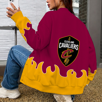 [HOT DEAL] NEW CUSTOMIZED NBA02 CCA CLEVELAND CAVALIERS BASEBALL JACKET, SATIN VARSITY JACKET