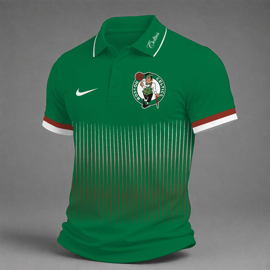 [HOT DEAL] NEW CUSTOMIZED NBA03 BCE BOSTON CELTICS POLO SHIRT