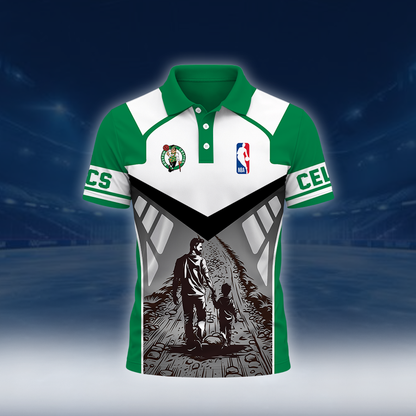 [HOT DEAL] NEW CUSTOMIZED NBA03 BCE BOSTON CELTICS POLO SHIRT