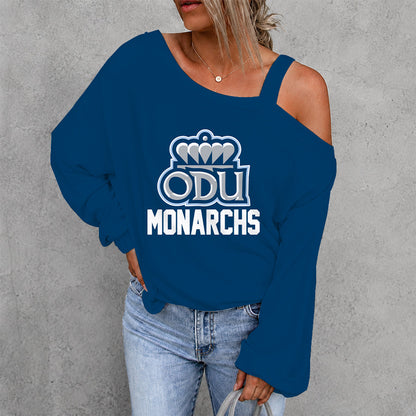 [FAN FAVORITE] NEW CUSTOMIZED NCAA CFH03 ODM OLD DOMINION MONARCHS DROP SHOULDER SWEATSHIRT