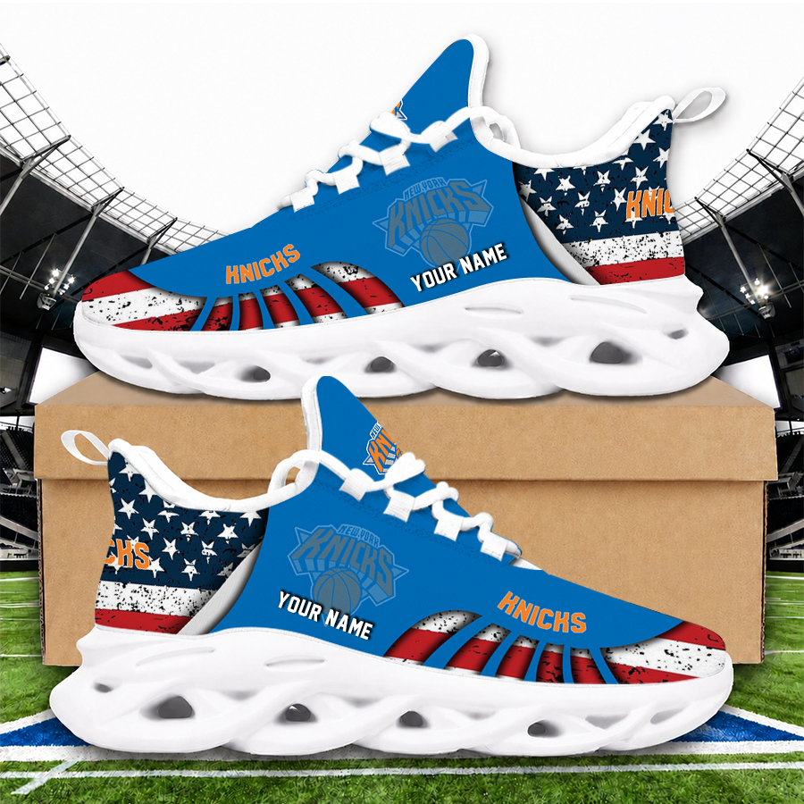 LIMITED EDITION - NEW CUSTOMIZED NBA04 NYK NEW YORK KNICKS PREMIUM CLUNKY SNEAKERS