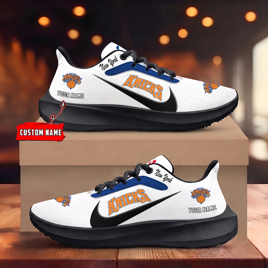 [HOT DEAL] NEW CUSTOMIZED NBA04 NYK NEW YORK KNICKS ROAD RUNNING SHOES
