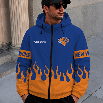 [HOT DEAL] NEW CUSTOMIZED NBA04 NYK NEW YORK KNICKS WINDBREAKER JACKET