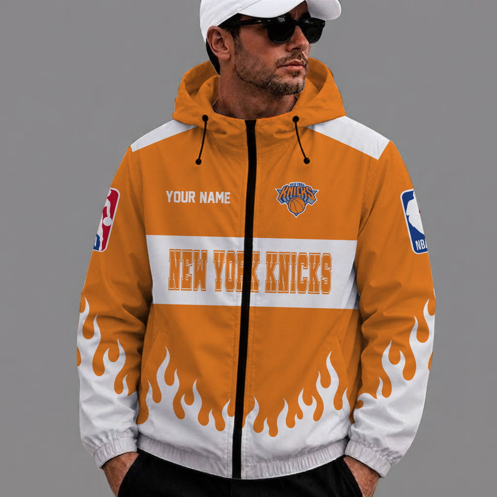 [HOT DEAL] NEW CUSTOMIZED NBA04 NYK NEW YORK KNICKS WINDBREAKER JACKET
