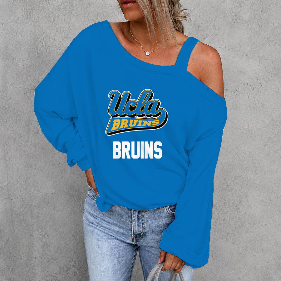[FAN FAVORITE] NEW CUSTOMIZED NCAA MAM04 UCB UCLA BRUINS DROP SHOULDER SWEATSHIRT