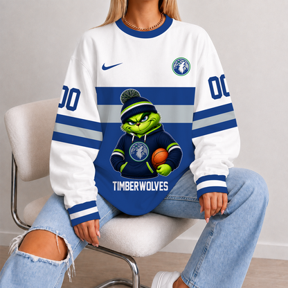 [HOT DEAL] NEW CUSTOMIZED NBA05 MTW MINNESOTA TIMBERWOLVES UNISEX SWEATSHIRT