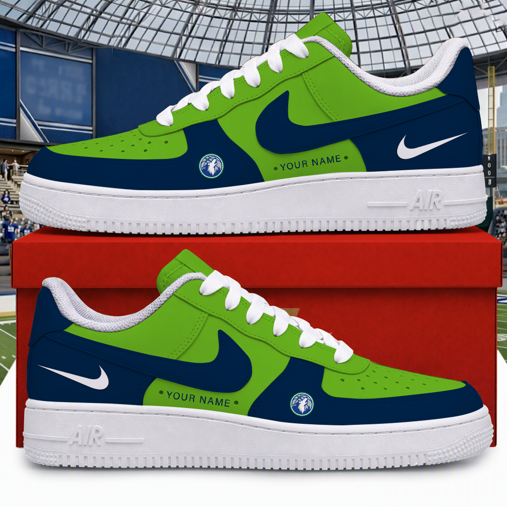 [HOT DEAL] NEW CUSTOMIZED NBA05 MTW MINNESOTA TIMBERWOLVES AF1 SHOES