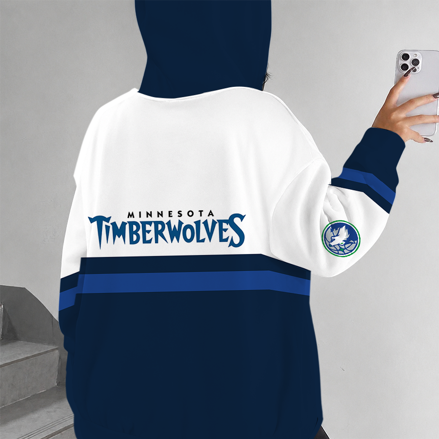 [HOT DEAL] NEW CUSTOMIZED NBA05 MTW MINNESOTA TIMBERWOLVES ZIP HOODIE