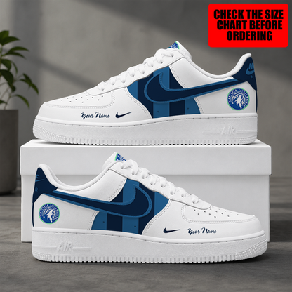[HOT DEAL] NEW CUSTOMIZED NBA05 MTW MINNESOTA TIMBERWOLVES AF1 SHOES