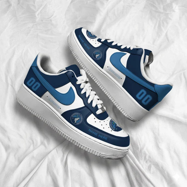 [HOT DEAL] NEW CUSTOMIZED NBA05 MTW MINNESOTA TIMBERWOLVES AF1 SHOES