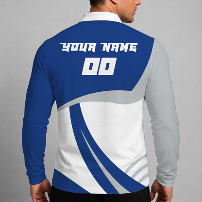 [HOT DEAL] NEW CUSTOMIZED NBA05 MTW MINNESOTA TIMBERWOLVES MEN LONG SLEEVE POLO