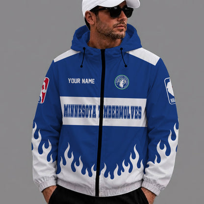[HOT DEAL] NEW CUSTOMIZED NBA05 MTW MINNESOTA TIMBERWOLVES WINDBREAKER JACKET