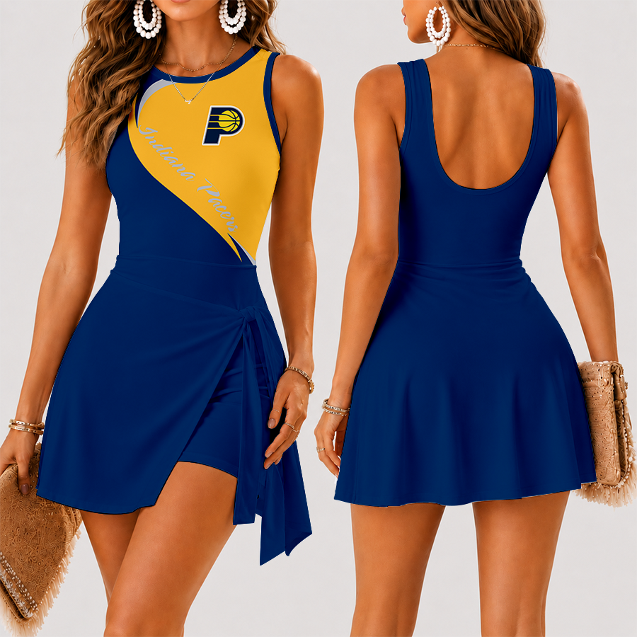 [HOT DEAL] NEW CUSTOMIZED NBA06 IPA INDIANA PACERS WOMEN'S SUMMER SKORT DRESS