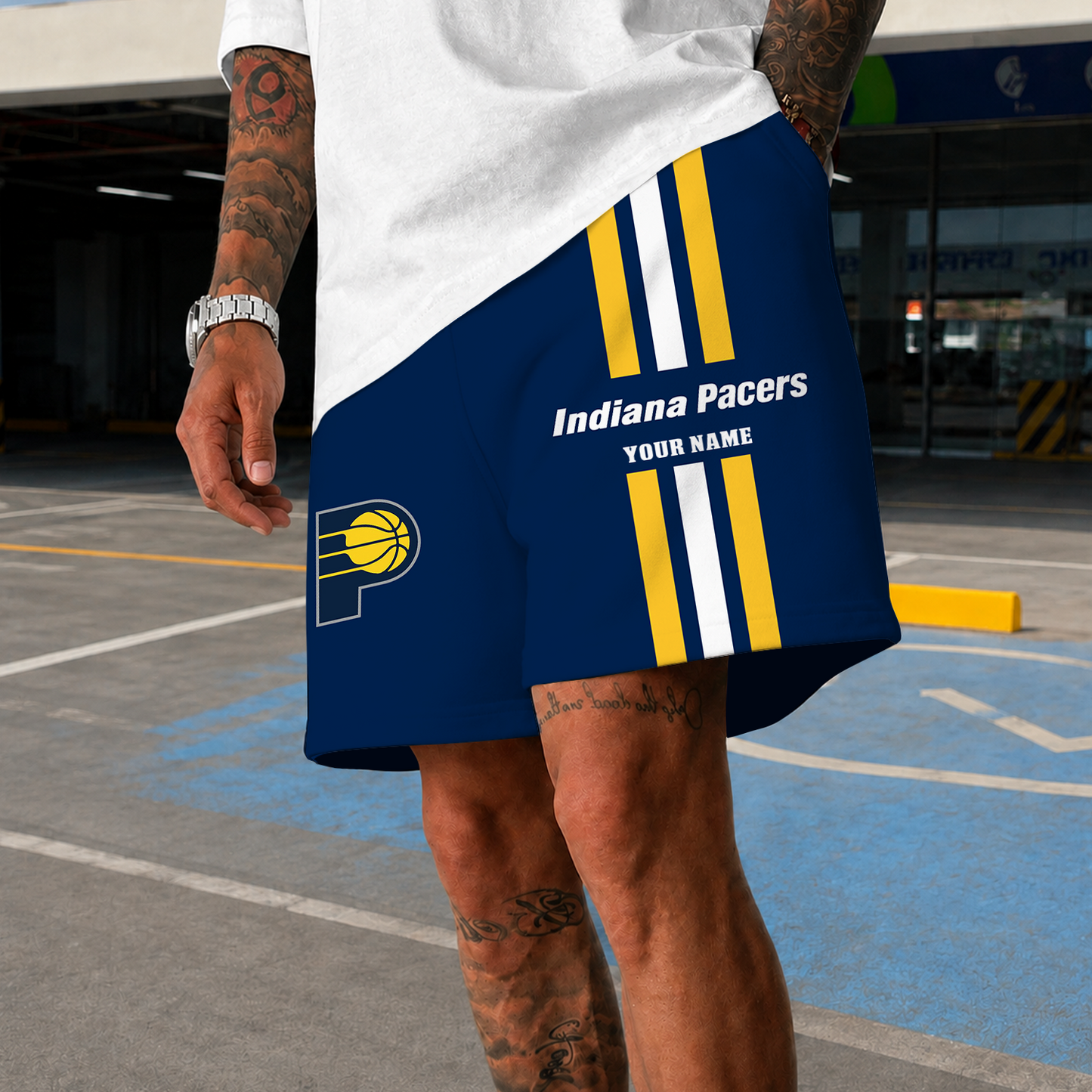 [HOT DEAL] NEW CUSTOMIZED NBA06 IPA INDIANA PACERS SHORT PANTS