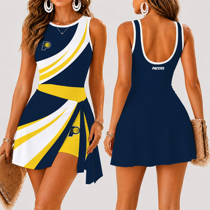 [HOT DEAL] NEW CUSTOMIZED NBA06 IPA INDIANA PACERS WOMEN'S SUMMER SKORT DRESS