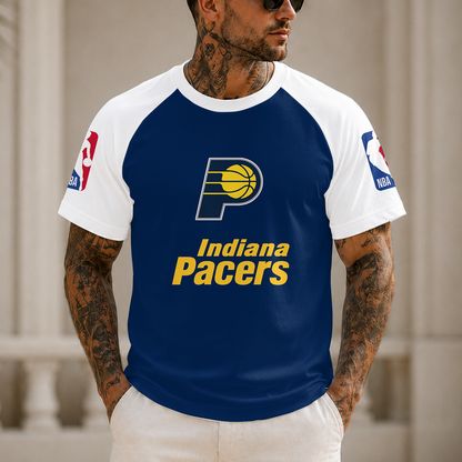 [HOT DEAL] NEW CUSTOMIZED NBA06 IPA INDIANA PACERS RAGLAN TEE