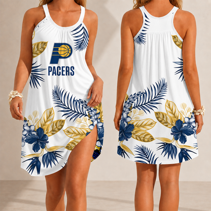[HOT DEAL] NEW CUSTOMIZED NBA06 IPA INDIANA PACERS CAMISOLE DRESS