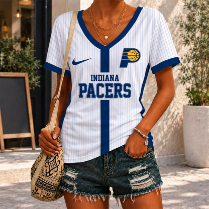 [HOT DEAL] NEW CUSTOMIZED NBA06 IPA INDIANA PACERS V-NECK FEMALE SHIRT
