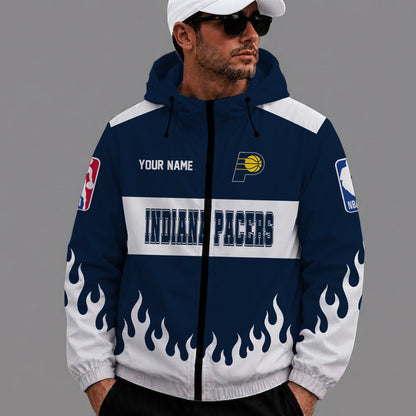 [HOT DEAL] NEW CUSTOMIZED NBA06 IPA INDIANA PACERS WINDBREAKER JACKET