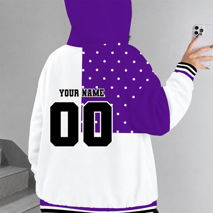 [FAN FAVORITE] NEW CUSTOMIZED NCAA CFH06 NOW NORTHWESTERN WILDCATS STRAPPY ZIP HOODIE