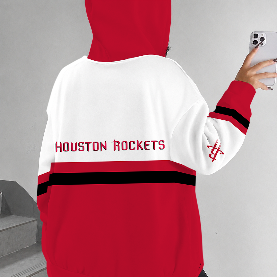 [HOT DEAL] NEW CUSTOMIZED NBA07 HRO HOUSTON ROCKETS ZIP HOODIE