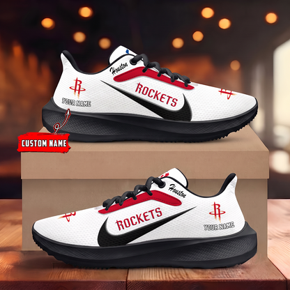 [HOT DEAL] NEW CUSTOMIZED NBA07 HRO HOUSTON ROCKETS ROAD RUNNING SHOES