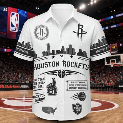 [HOT DEAL] NEW CUSTOMIZED NBA07 HRO HOUSTON ROCKETS UNISEX HAWAIIAN SHIRT