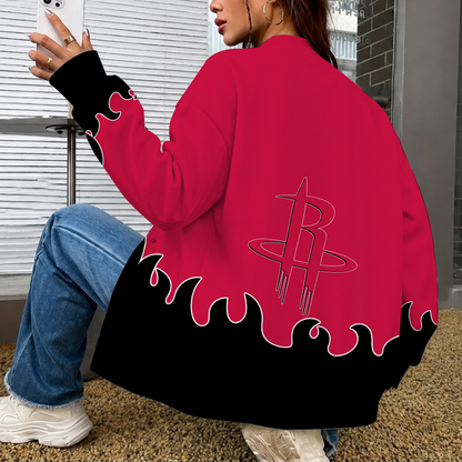 [HOT DEAL] NEW CUSTOMIZED NBA07 HRO HOUSTON ROCKETS BASEBALL JACKET, SATIN VARSITY JACKET