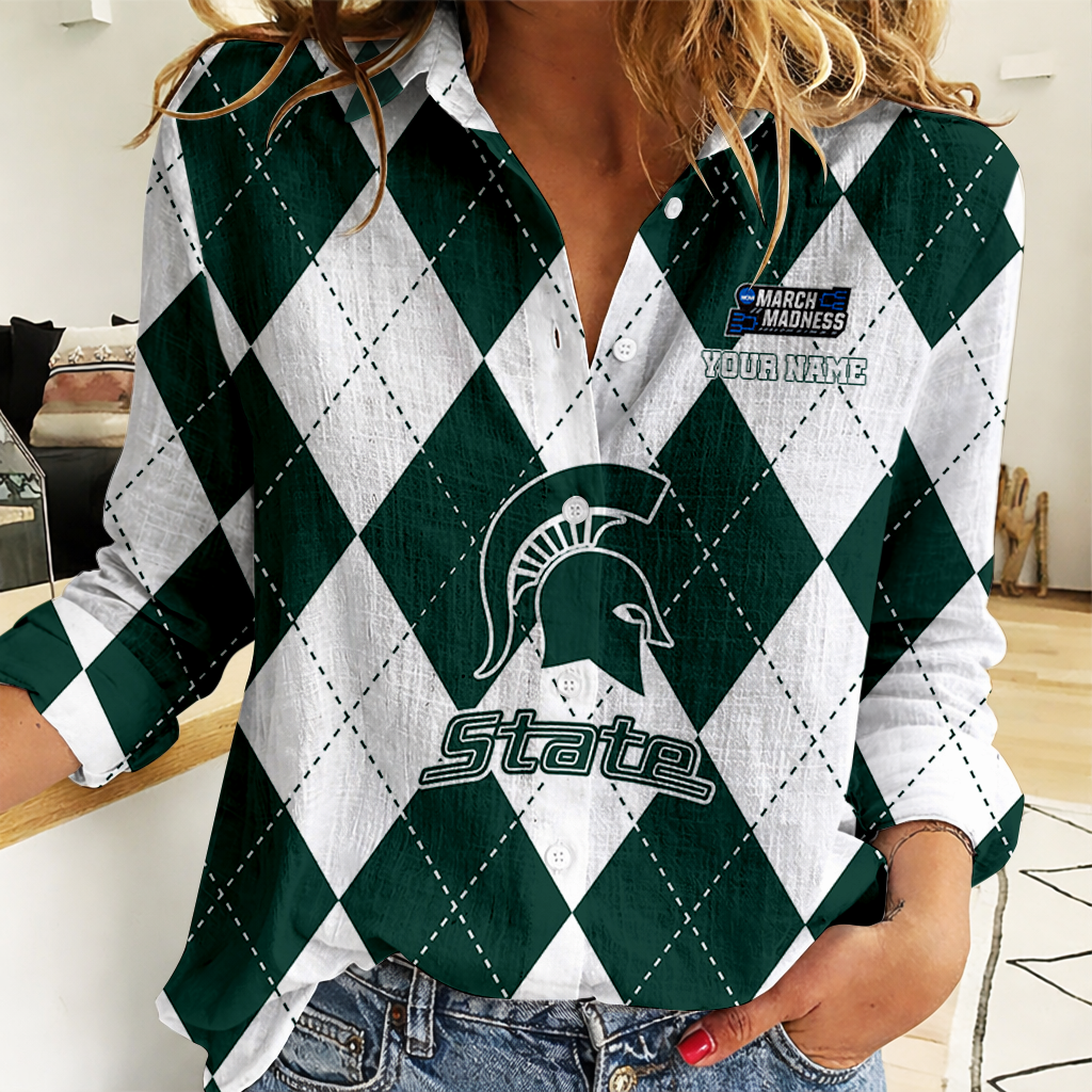 LIMITED DROP - NEW CUSTOMIZED | NCAA MAM07 MSS MS SPARTANS WOMEN CASUAL SHIRT FOR FAN