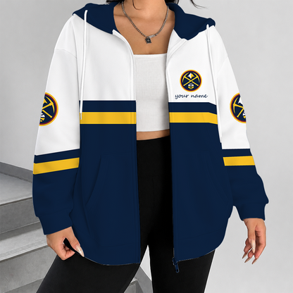[HOT DEAL] NEW CUSTOMIZED NBA08 DNU DENVER NUGGETS ZIP HOODIE