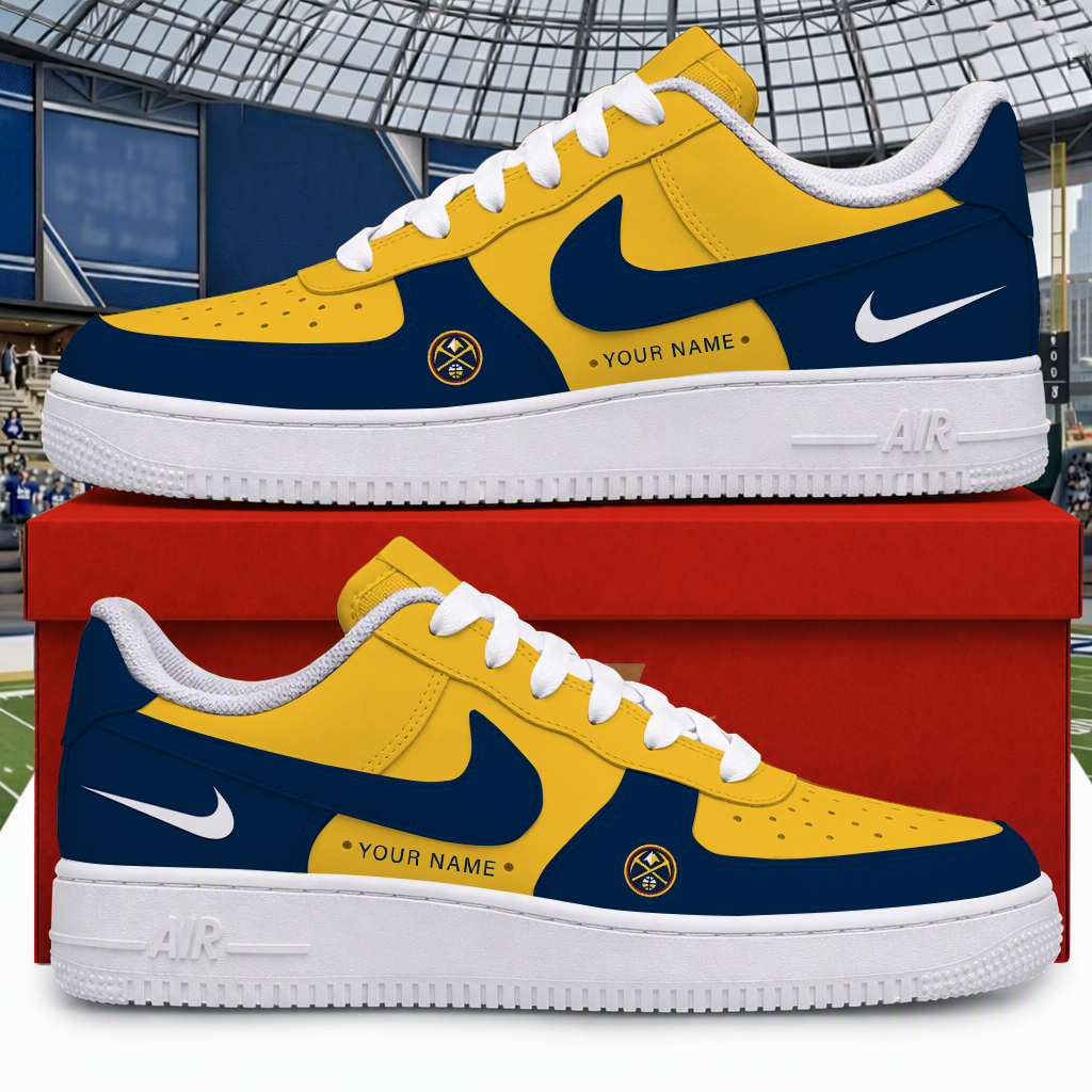 [HOT DEAL] NEW CUSTOMIZED NBA08 DNU DENVER NUGGETS AF1 SHOES