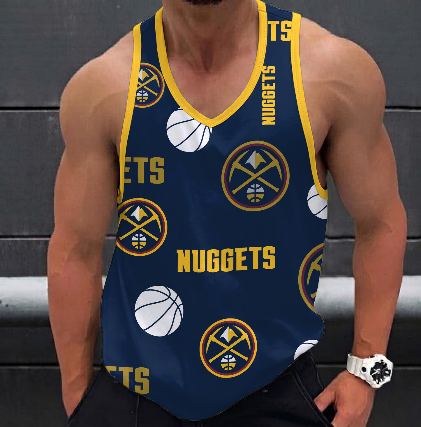 [HOT DEAL] NEW CUSTOMIZED NBA08 DNU DENVER NUGGETS UNISEX TANK TOP