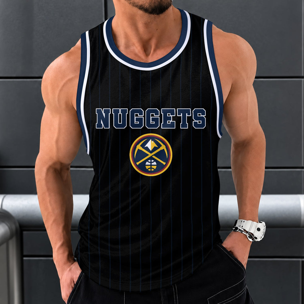 [HOT DEAL] NEW CUSTOMIZED NBA08 DNU DENVER NUGGETS UNISEX TANK TOP