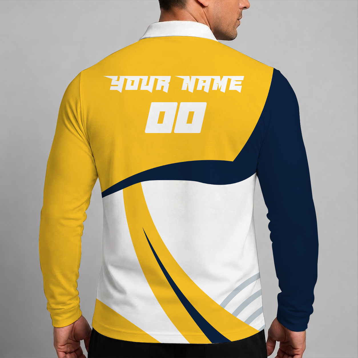 [HOT DEAL] NEW CUSTOMIZED NBA08 DNU DENVER NUGGETS MEN LONG SLEEVE POLO